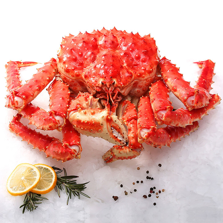 Crabe royal rouge d'Alaska entier
